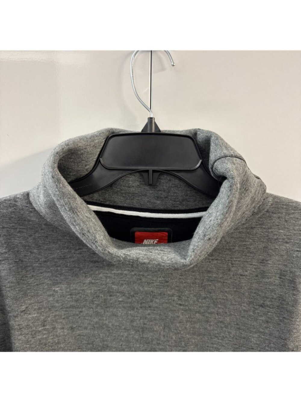 Nike Men’s Tech Fleece Pullover Sweatshirt Turtleneck - Size L Gray - Picture 4 of 13